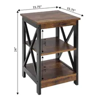 Oxford  End Table with Shelves