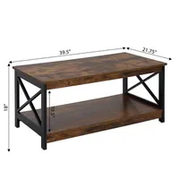 Oxford Coffee Table with Shelf