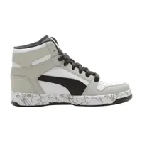 PUMA Rebound Mid Layup Marble Big Boys Basketball Shoes