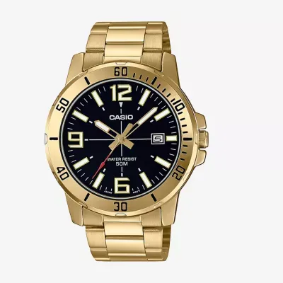 Casio Mens Gold Tone Bracelet Watch Mtpvd01g-1bv