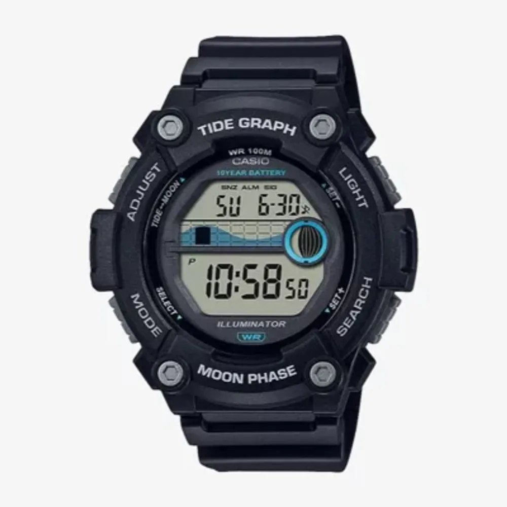 Casio Mens Black Strap Watch Ws1300h-1av