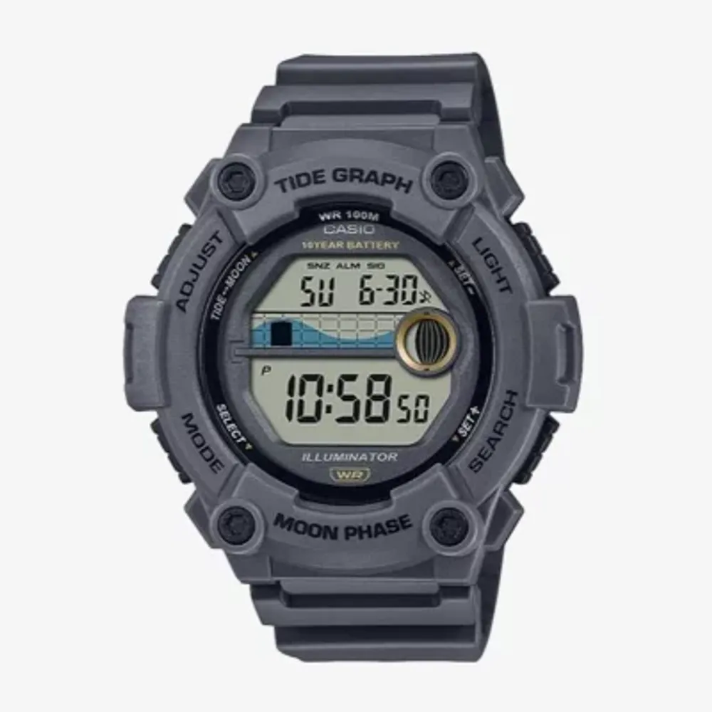 Casio Mens Gray Strap Watch Ws1300h-8av