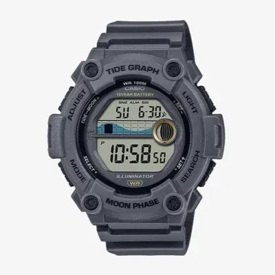 Casio Mens Gray Strap Watch Ws1300h-8av
