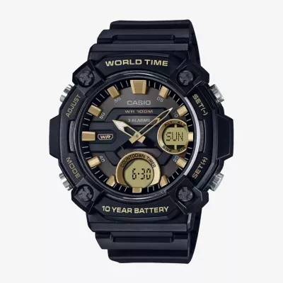 Casio Mens Black Strap Watch Aeq120-9av