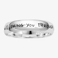 Footnotes Faith Sterling Silver Band