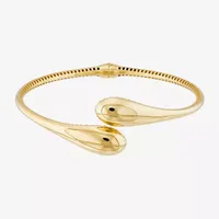 Made in Italy Womens Gold 14K Gold Cuff Bracelet