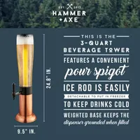 Hammer + Axe™ Beer Tower Drink Dispenser