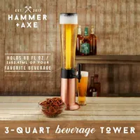 Hammer + Axe™ Beer Tower Drink Dispenser