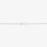 14K White Gold 20" Sparkle Singapore Chain Necklace