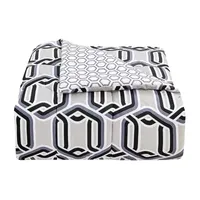 Richmond Park Levi Geo 3-pc. Geometric Midweight Reversible Comforter Set