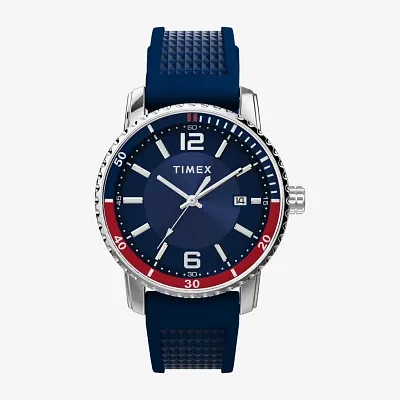 Timex Dress Mens Blue Strap Watch Tw2w60500ji