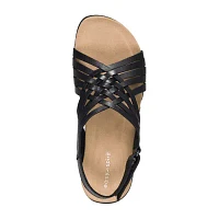 Easy Spirit Mar Womens Criss Cross Strap Footbed Sandals