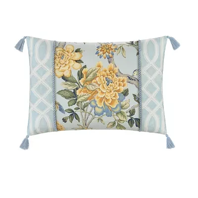 Waverly Mudan Floral Rectangular Throw Pillow