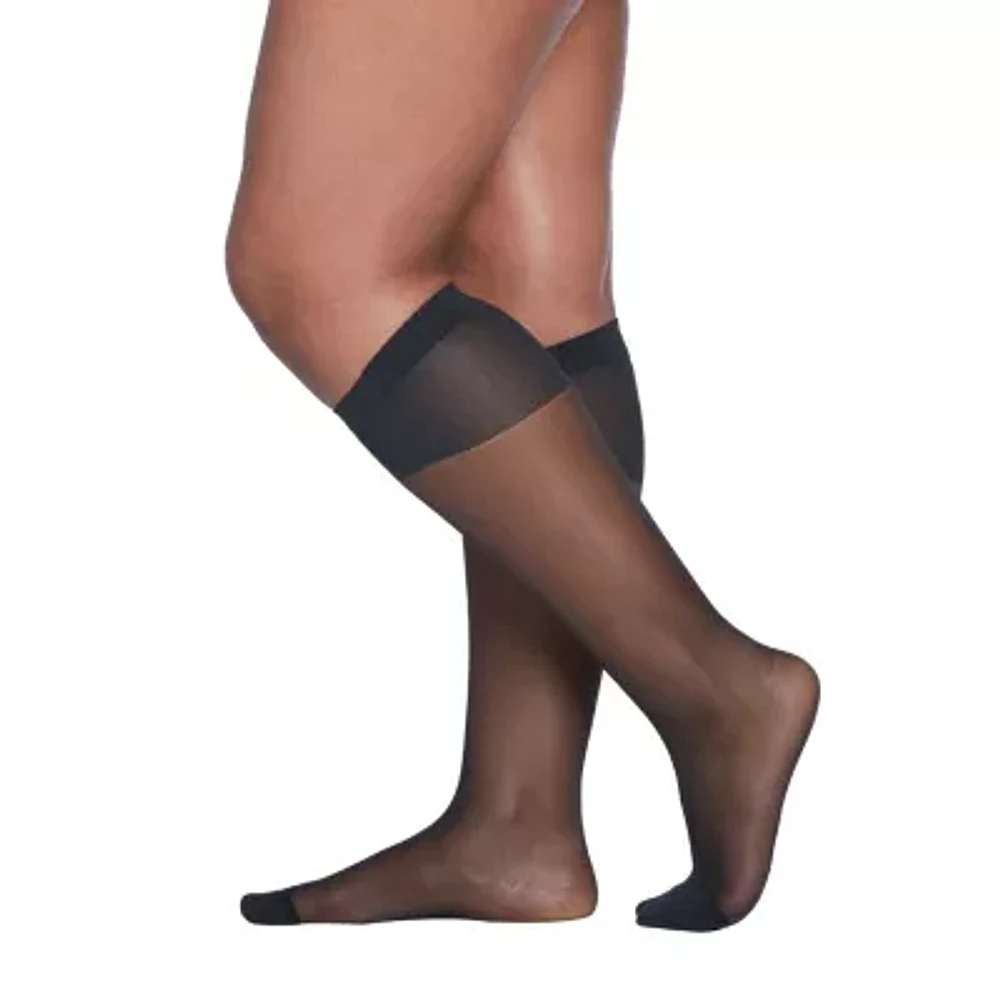 Berkshire Hosiery Curvy Calf Sheer 1 Pair Plus Tall Trouser Socks Womens