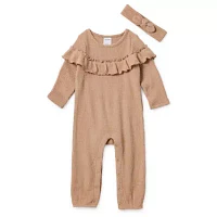 Okie Dokie Baby Girls Long Sleeve Jumpsuit