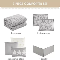 Stratford Park Beatrix 7-pc. Floral Lightweight Comforter Set