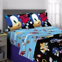 Sega Sonic Speed the Hedgehog Complete Bedding Set With Sheets