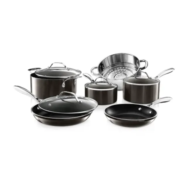 Gotham Steel - Stackmaster 10-Piece Cookware Set - Black