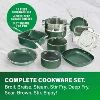 Granitestone 20-pc. Aluminum Dishwasher Safe Non-Stick Cookware Set