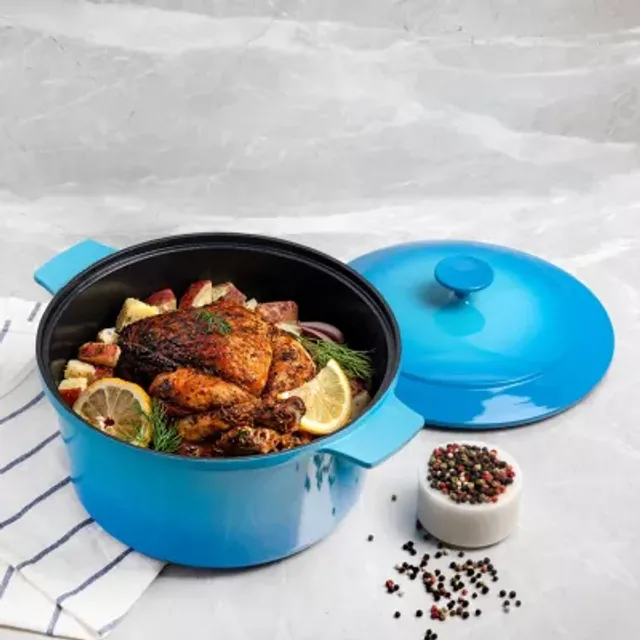 Granitestone 5-qt. Nonstick Enameled Lightweight Dutch Oven with Lid,  Color: Emerald - JCPenney in 2023