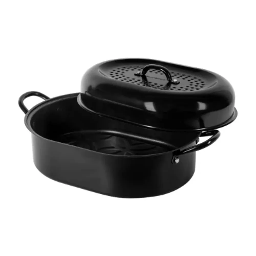 Granitestone 16’’ Ultra Nonstick Aluminum Oval Roasting Pan with Lid