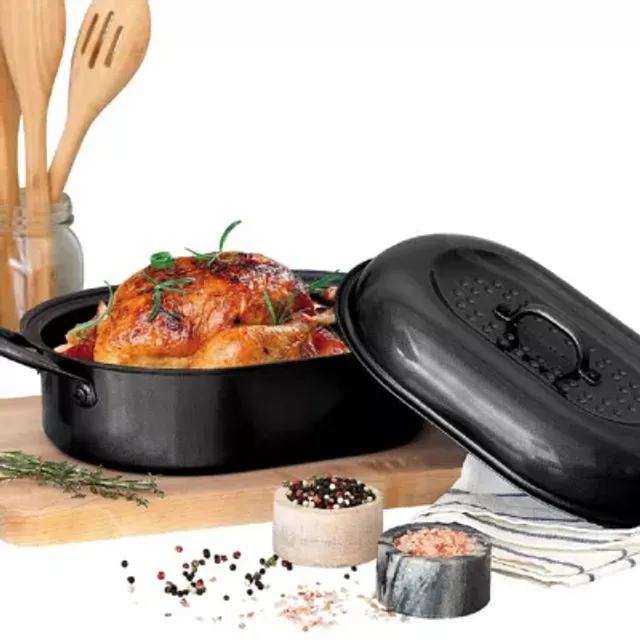 KitchenAid 2.5-Quart Enameled Cast Iron AU Gratin Roasting Pan, Blue Velvet