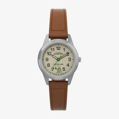 Timex Womens Brown Leather Strap Watch Tw2u96200jt | Fairlane Town Center