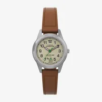 Timex Womens Brown Leather Strap Watch Tw4b25100wx