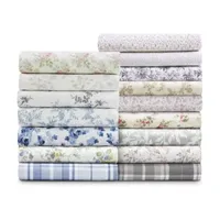 Laura Ashley 100% Cotton Flannel Sheet Set