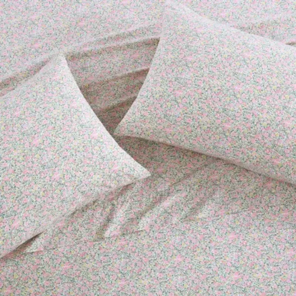Laura Ashley 200tc 100% Cotton Percale Sheet Set
