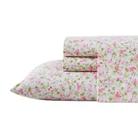 Laura Ashley 200tc 100% Cotton Percale Sheet Set