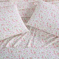 Laura Ashley 200tc 100% Cotton Percale Sheet Set