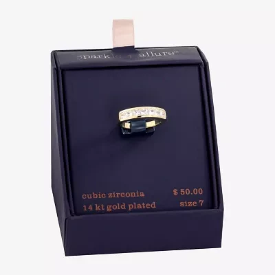 Sparkle Allure Cubic Zirconia 14K Gold Over Brass Band