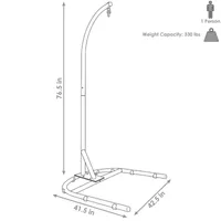 Steel U-Shape Hanging Chair Hammock Stand