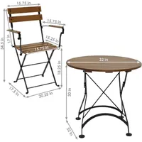 Contemporary -pc. Bistro Set Folding