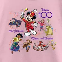 Disney Collection Little & Big Girls D100 Crew Neck Short Sleeve Mickey and Friends Mickey Mouse Graphic T-Shirt