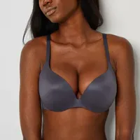 Ambrielle Everyday Underwire Push Up T-Shirt Plunge Bra-306754