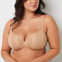 Ambrielle Everyday Underwire Push Up T-Shirt Plunge Bra-306754