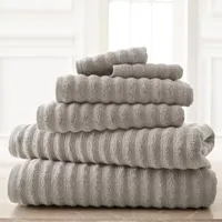 Pacific Coast Textiles Luxury Spa Collection Wavy 6-pc. Bath Towel Set