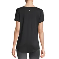 Xersion Womens Performance V Neck Short Sleeve T-Shirt Tall