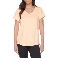 Xersion Womens Performance V Neck Short Sleeve T-Shirt Tall