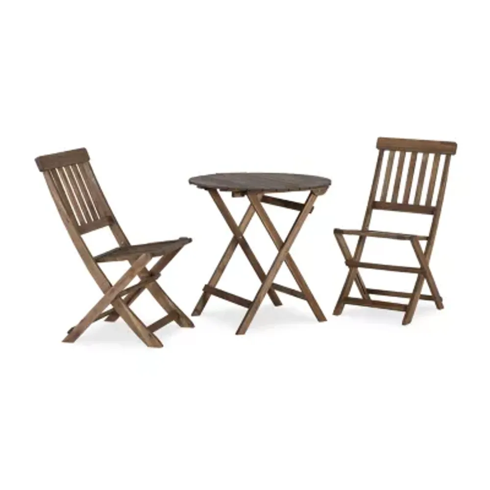 Creekside Patio Collection 3-pc. Bistro Set Folding