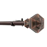 Deco Window Hexagon 3/4 IN Adjustable Curtain Rod