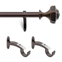 Deco Window Hexagon 3/4 IN Adjustable Curtain Rod