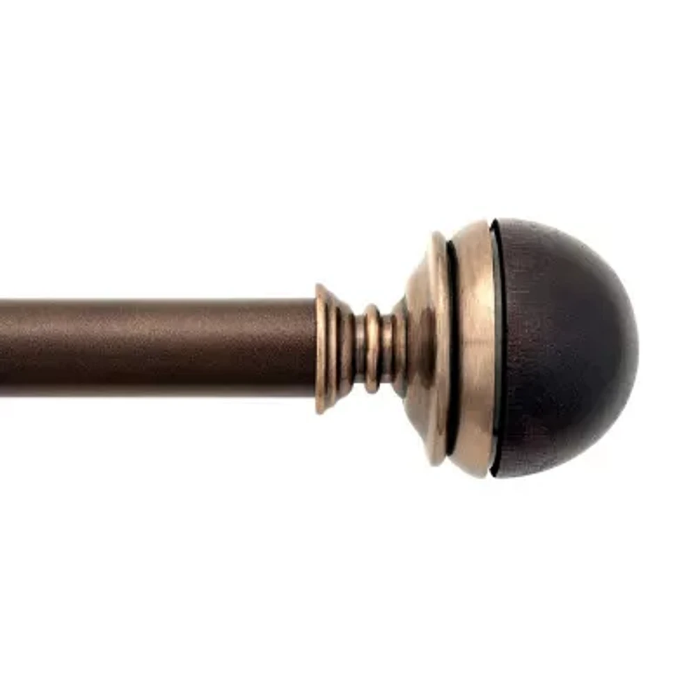 Deco Window Fusion Wood 1 Curtain Rod