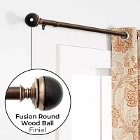 Deco Window Fusion Wood 1 Curtain Rod