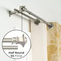 Deco Window Half Round Double Curtain Rod