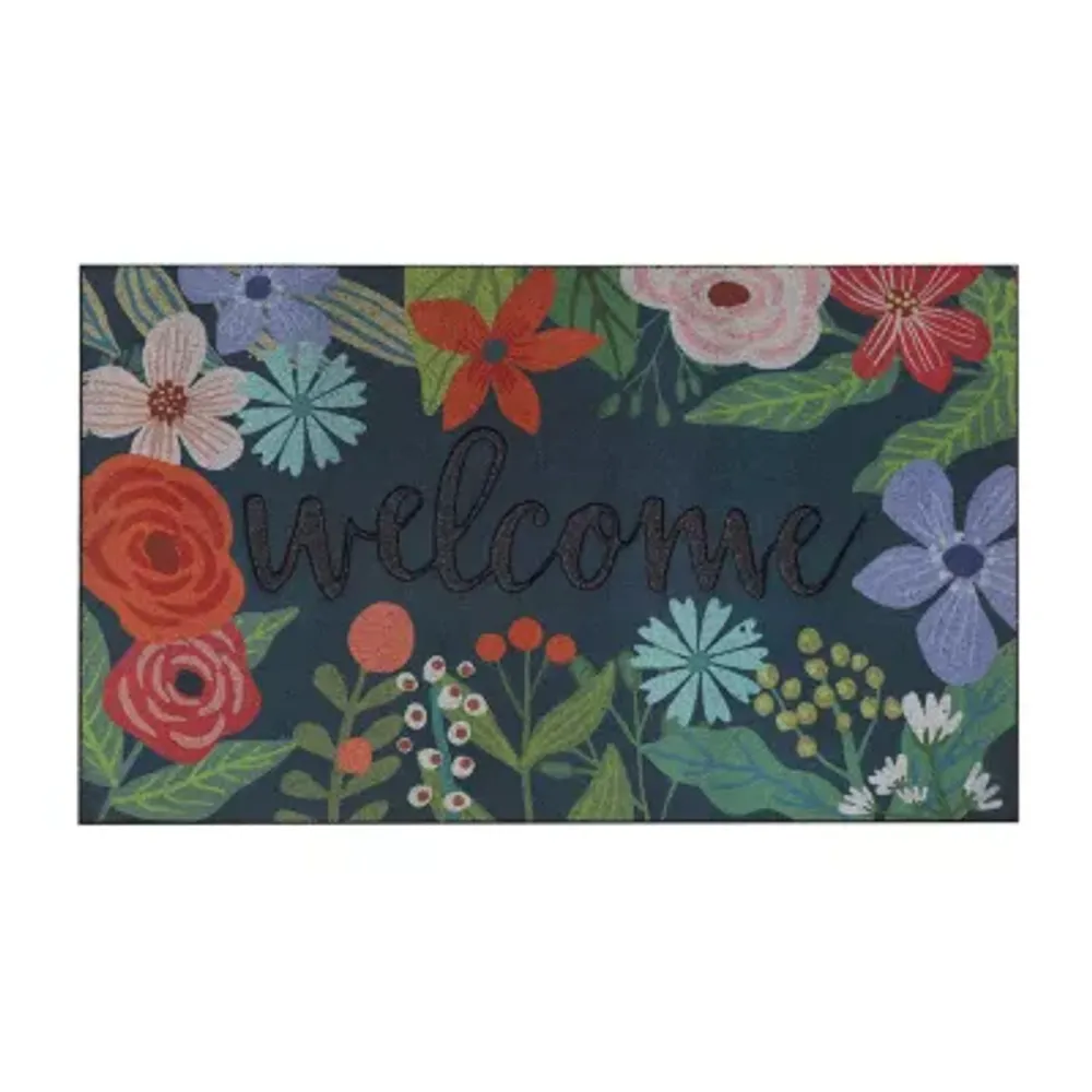 Mohawk Home Spring Sunset Welcome Polyester 18"X30" Doormat