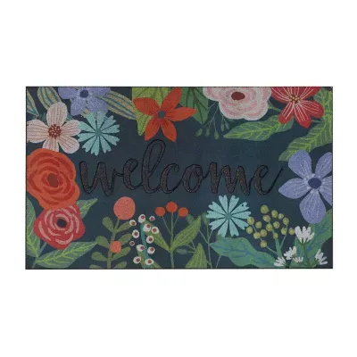 Mohawk Home Spring Sunset Welcome Polyester 18"X30" Doormat