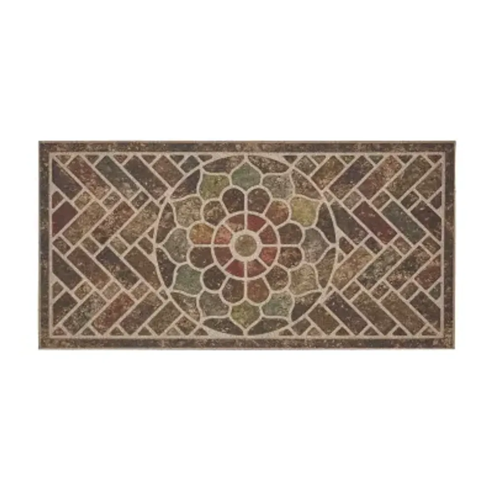 Mohawk Home Ornamental Brick Polyester 24"X48" Doormat